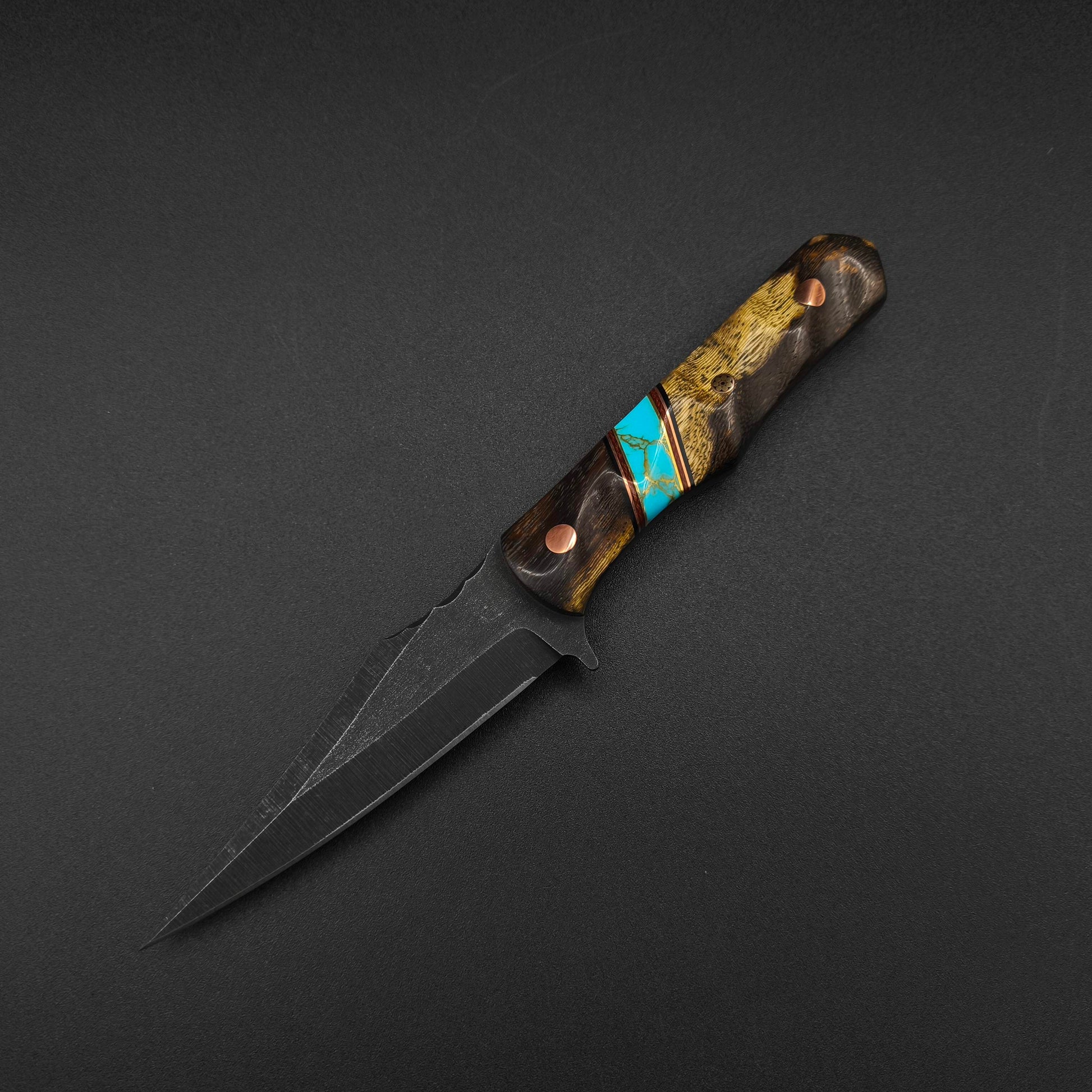 Half Face Blades Abdullah Pheasant Wood and Turquoise 2