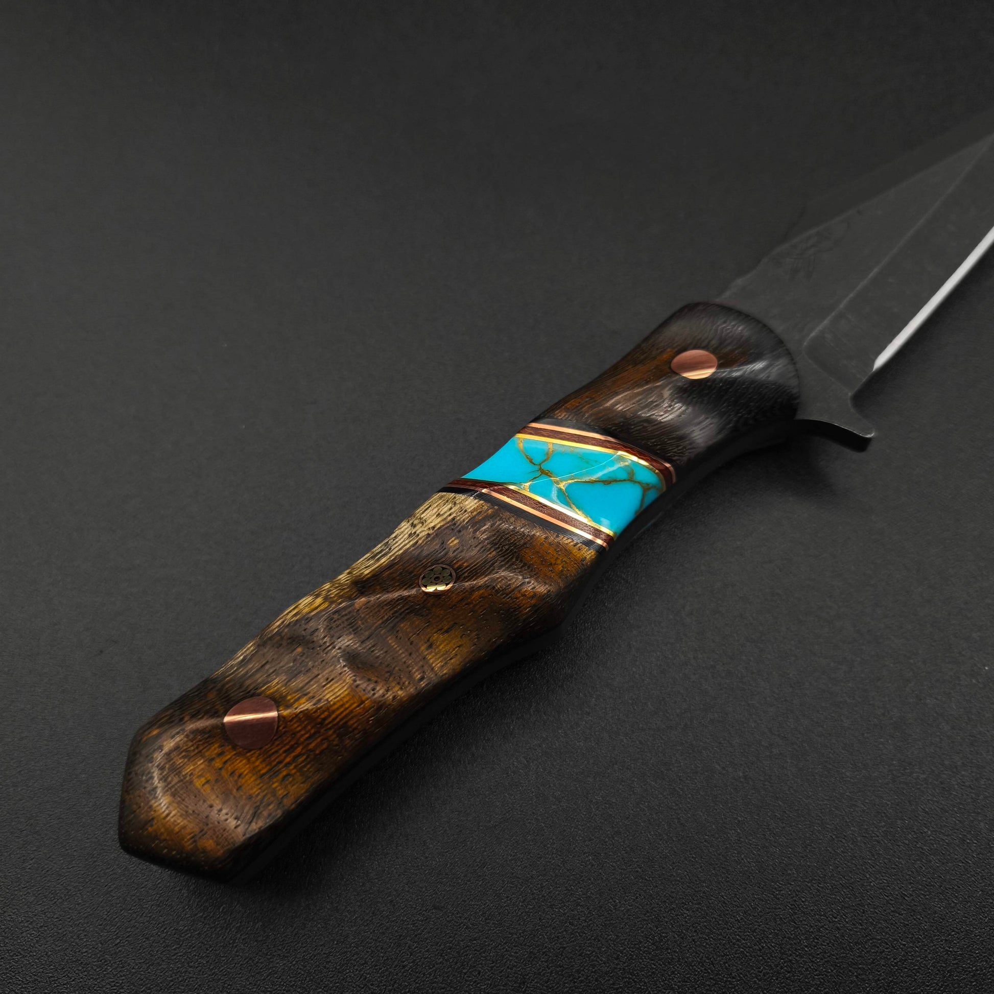 Half Face Blades Abdullah Pheasant Wood and Turquoise 4