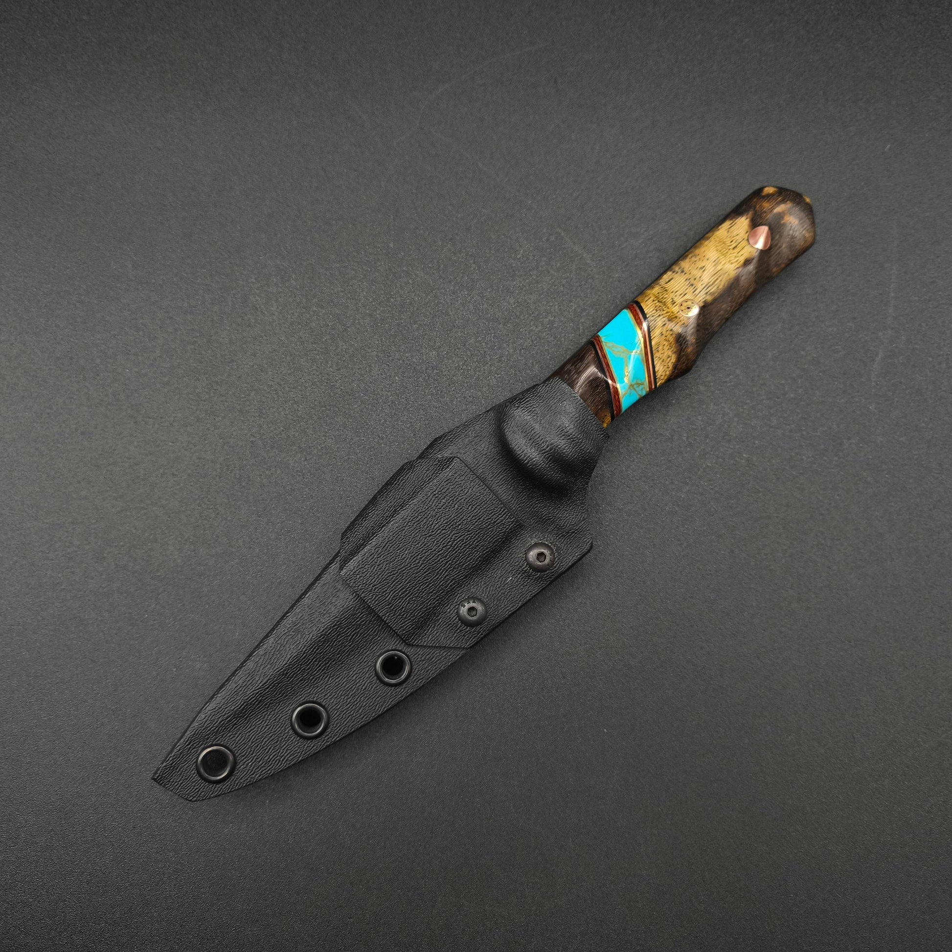 Half Face Blades Abdullah Pheasant Wood and Turquoise 6