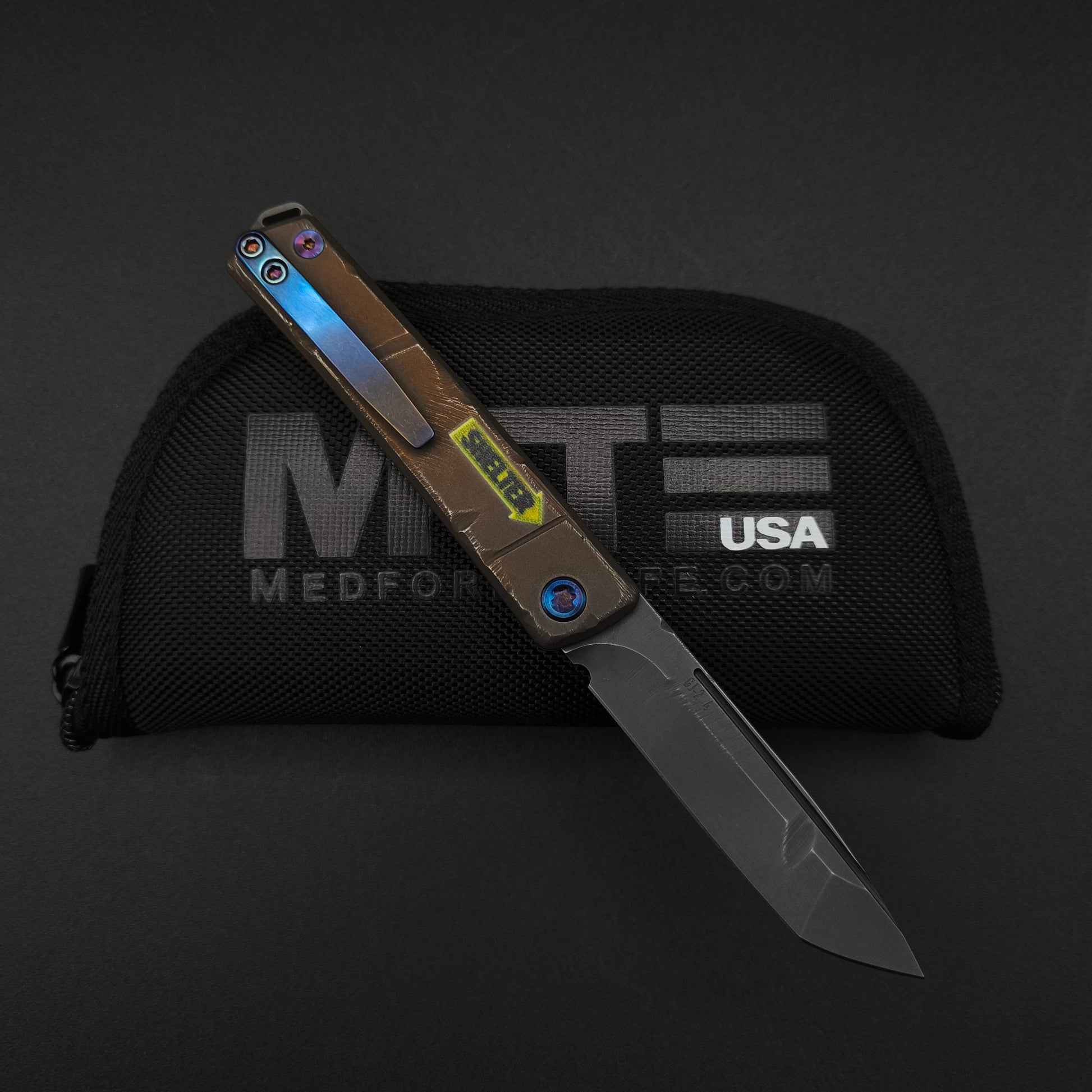 Medford Gentleman Jack Tanto, Fallout Finish, Limited Edition 2