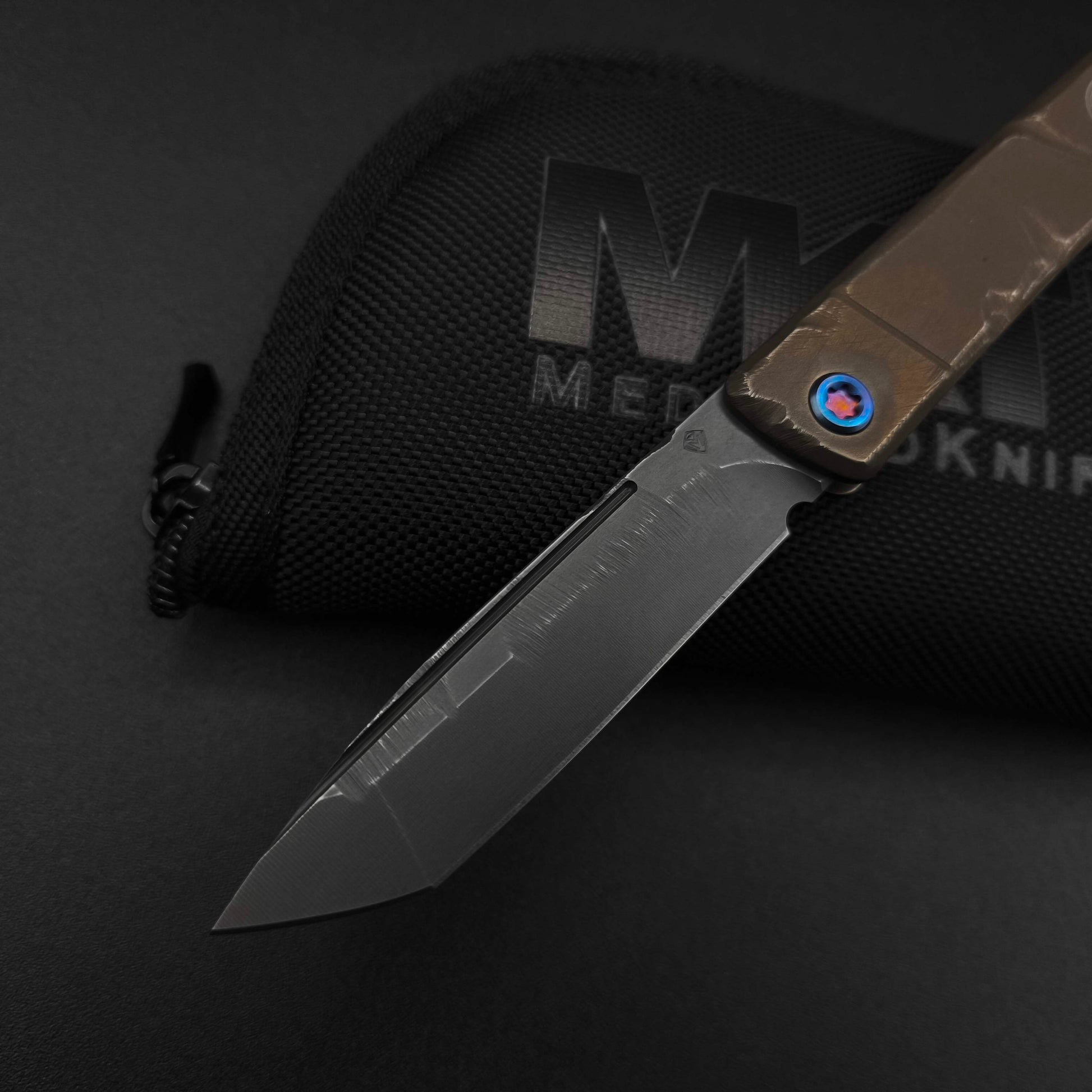 Medford Gentleman Jack Tanto, Fallout Finish, Limited Edition 3