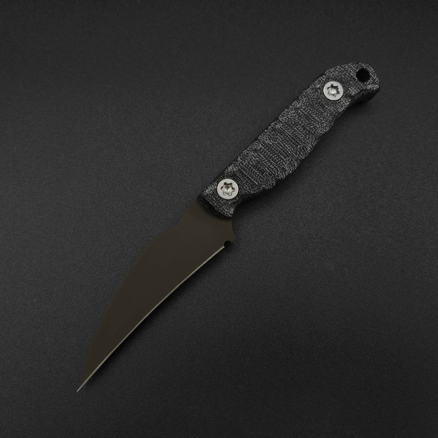 Half Face Blades Gula Gula Black canvas micarta, OD Green cerakote 2