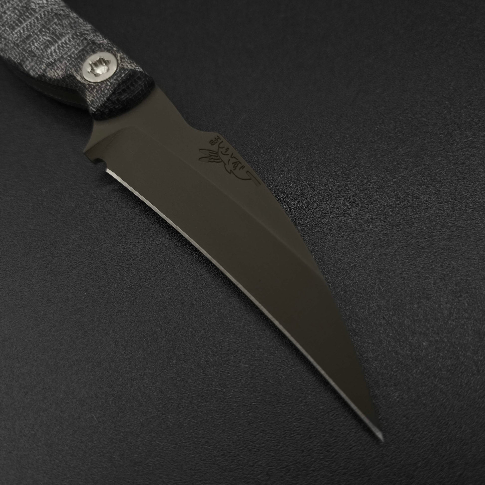 Half Face Blades Gula Gula Black canvas micarta, OD Green cerakote 3