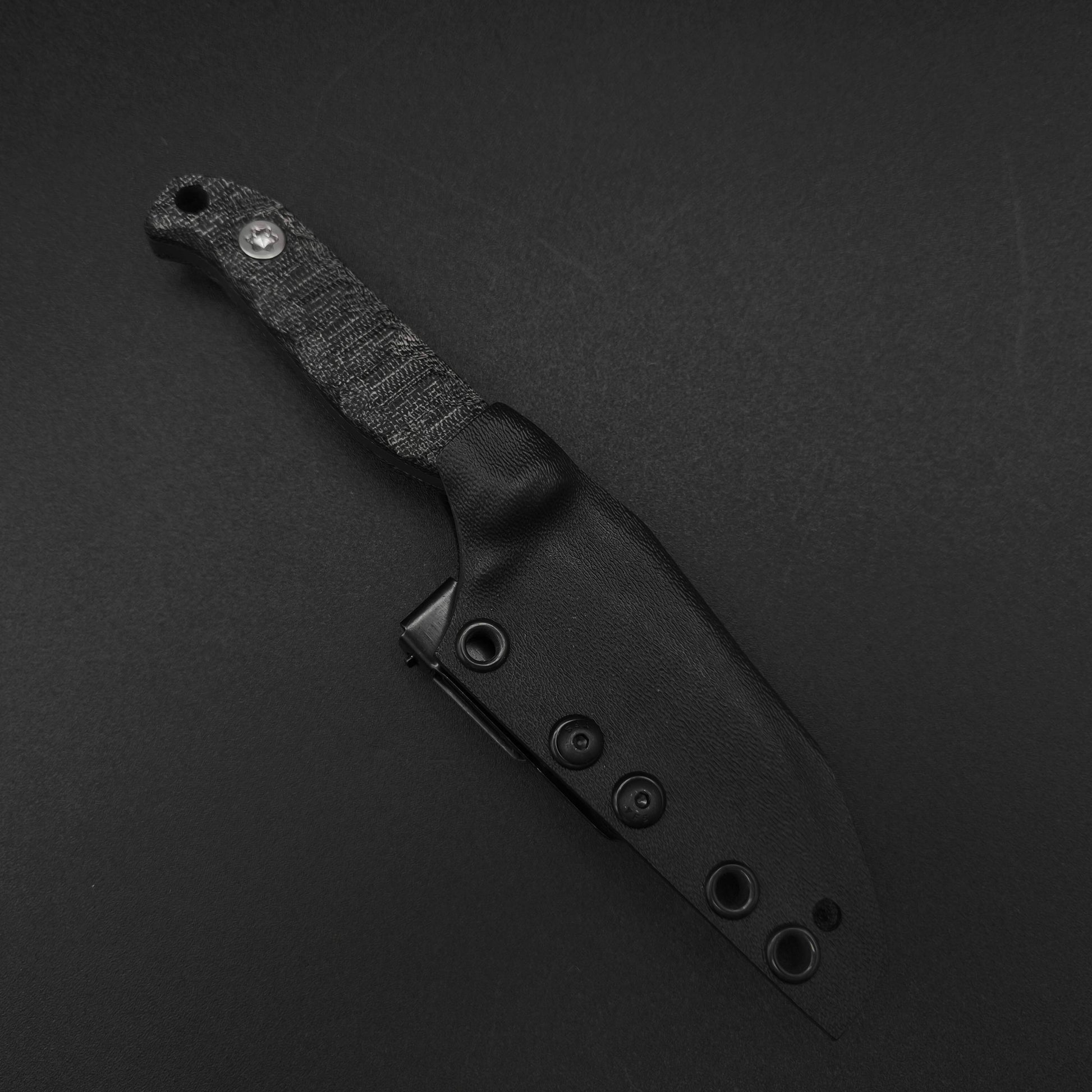 Half Face Blades Gula Gula Black canvas micarta, OD Green cerakote 4