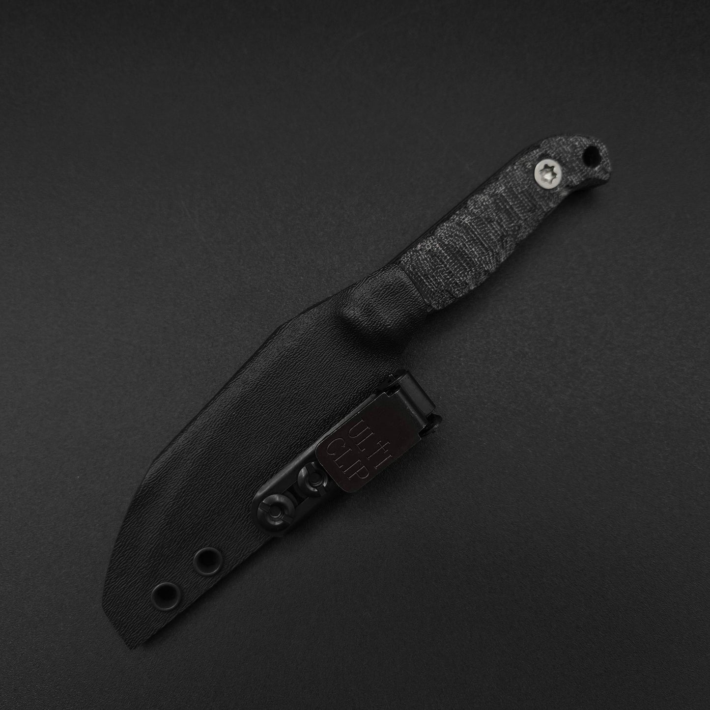 Half Face Blades Gula Gula Black canvas micarta, Armor Black cerakote 5