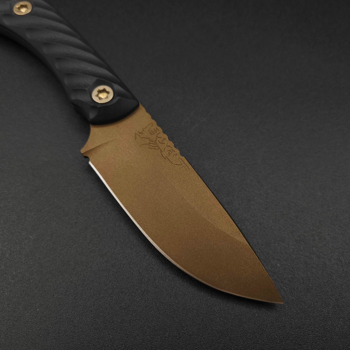 Half Face Blades Cav Jr Black G10, Midnight Bronze cerakote 3