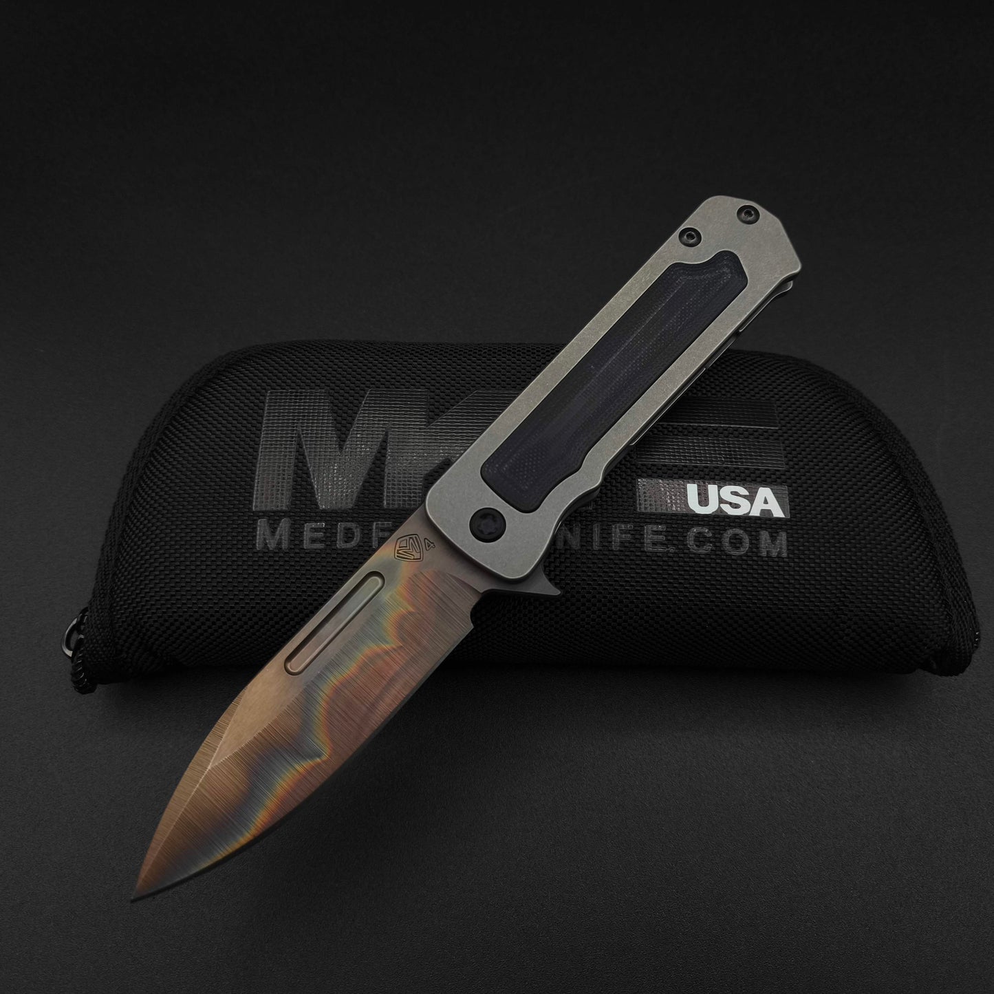 Medford TFF-4 Vulcan DP, Titanium, Black G10 1