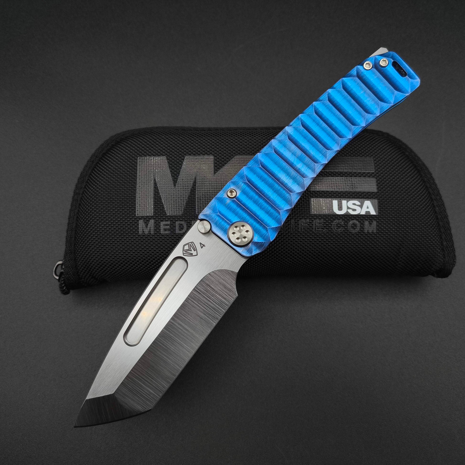 Medford Marauder H, Satin Tanto, Blue Diamond Gatorbelly 1