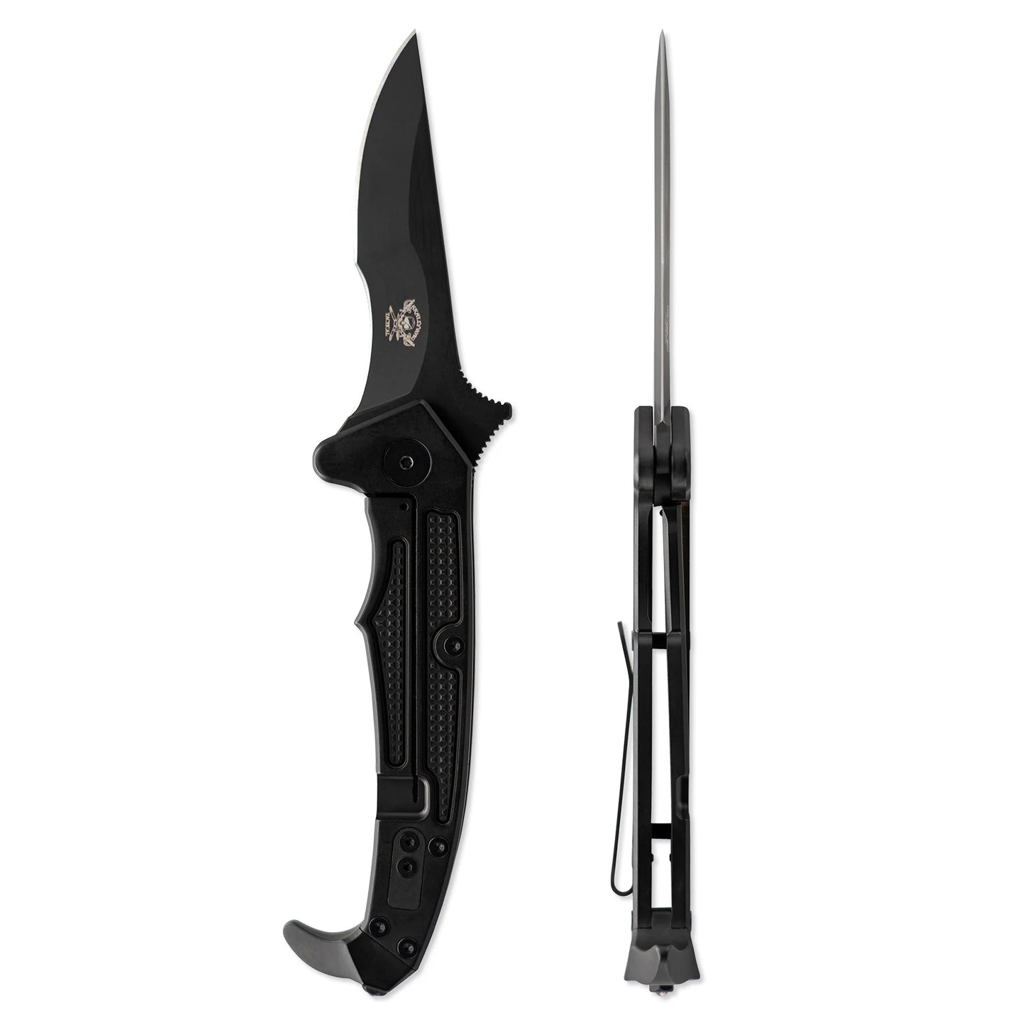 Skallywag Tactical MDV Folder, Black, D2 Steel 1