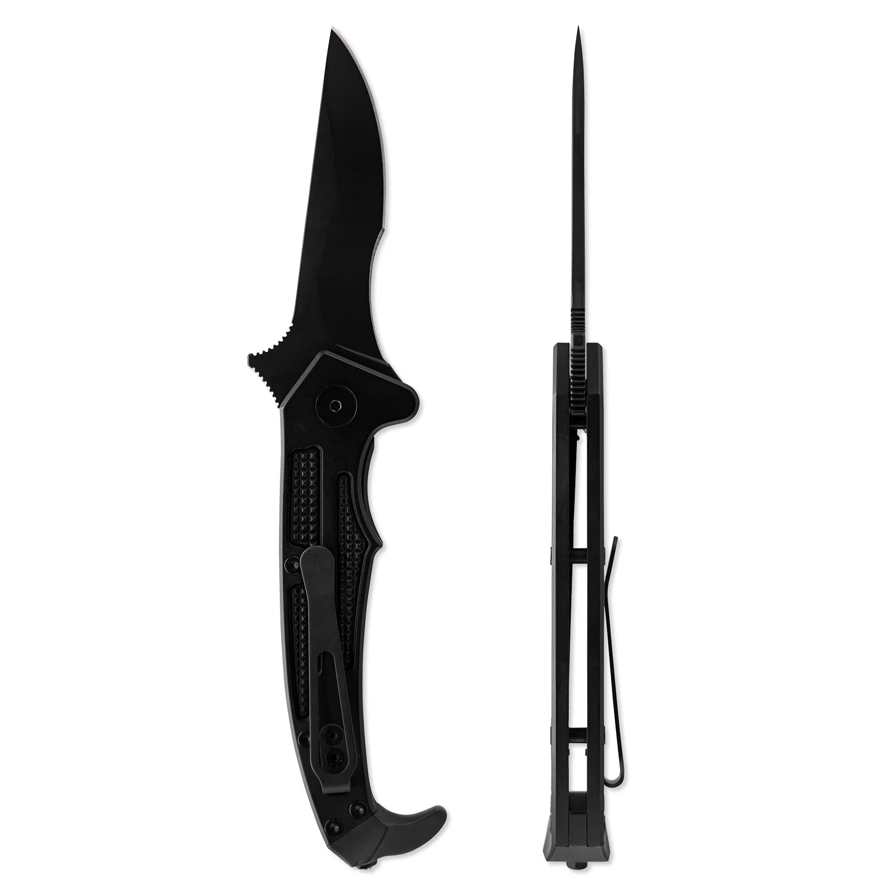 Skallywag Tactical MDV Folder, Black, D2 Steel 2