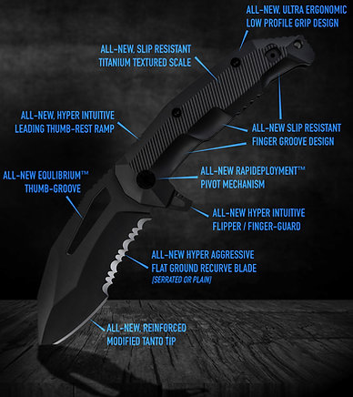 LOTAR Combat AKRAV Gen.6X | GHOST 300 Elite Series SERRATED 4