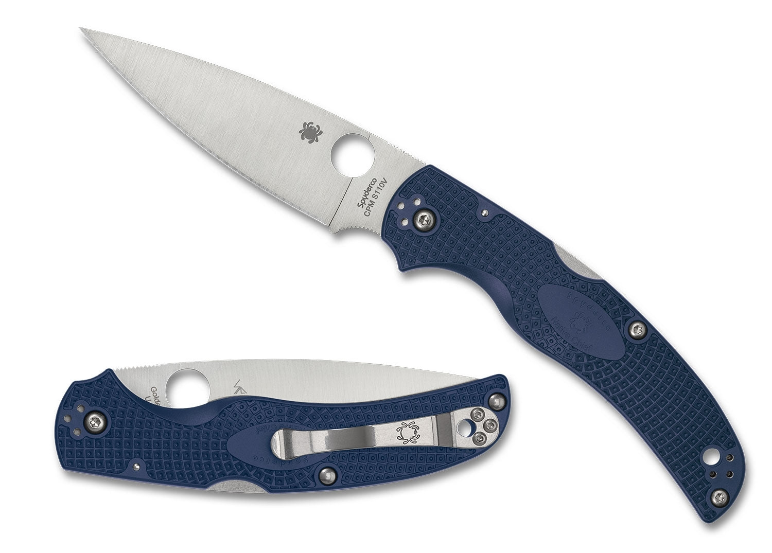 Spyderco C244PDBL Native Chief, Blue FRN, S110V