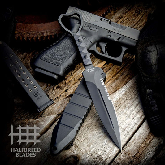 Halfbreed Blades CCK-01 XL Black Compact Clearance Knife 1