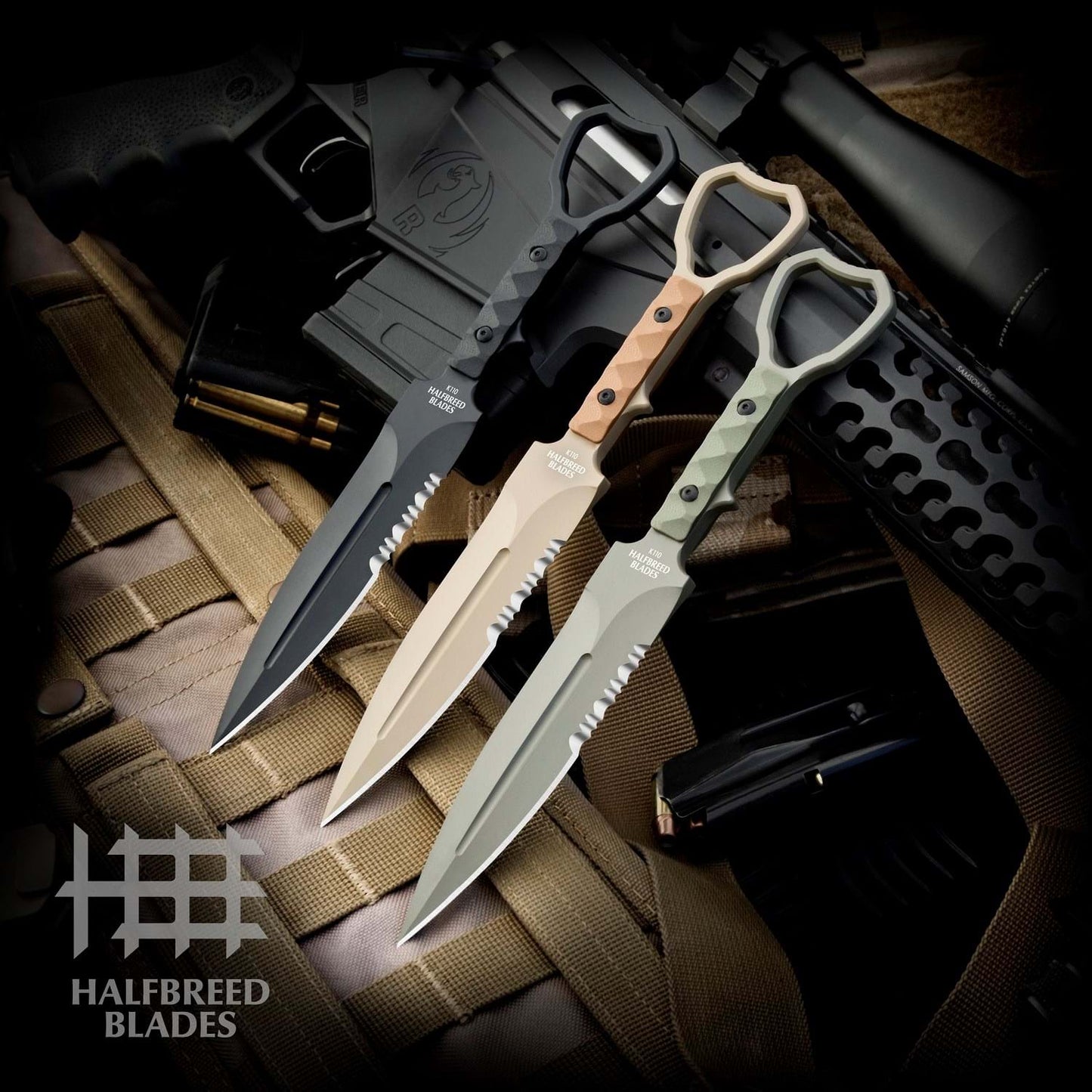 Halfbreed Blades CCK-01 XL Black Compact Clearance Knife 3