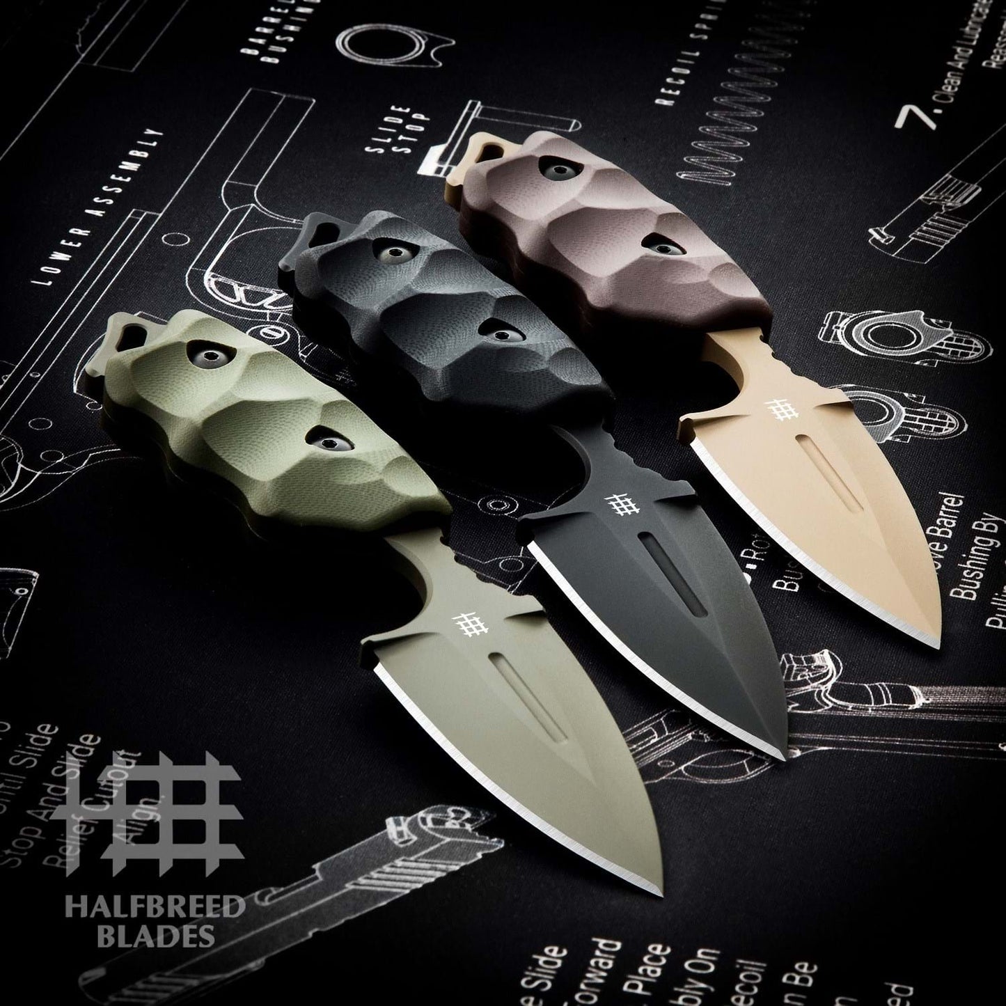 Halfbreed Blades Compact Clearance Knife CCK-05 OD Ranger Green Böhler K110 (D2) 2