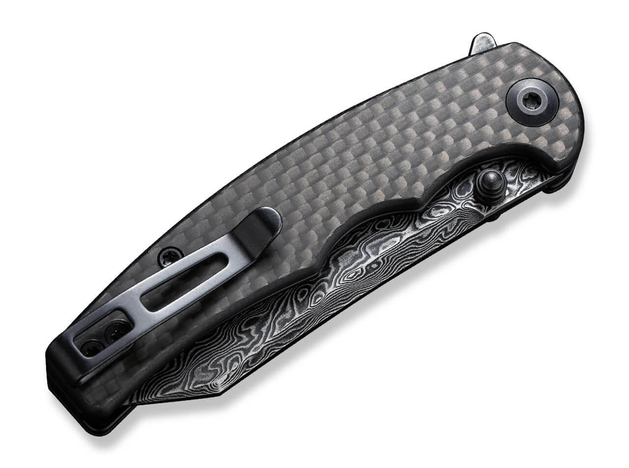 CIVIVI Knives - P87 Twill Carbon Damascus EDC Taschenmesser 5