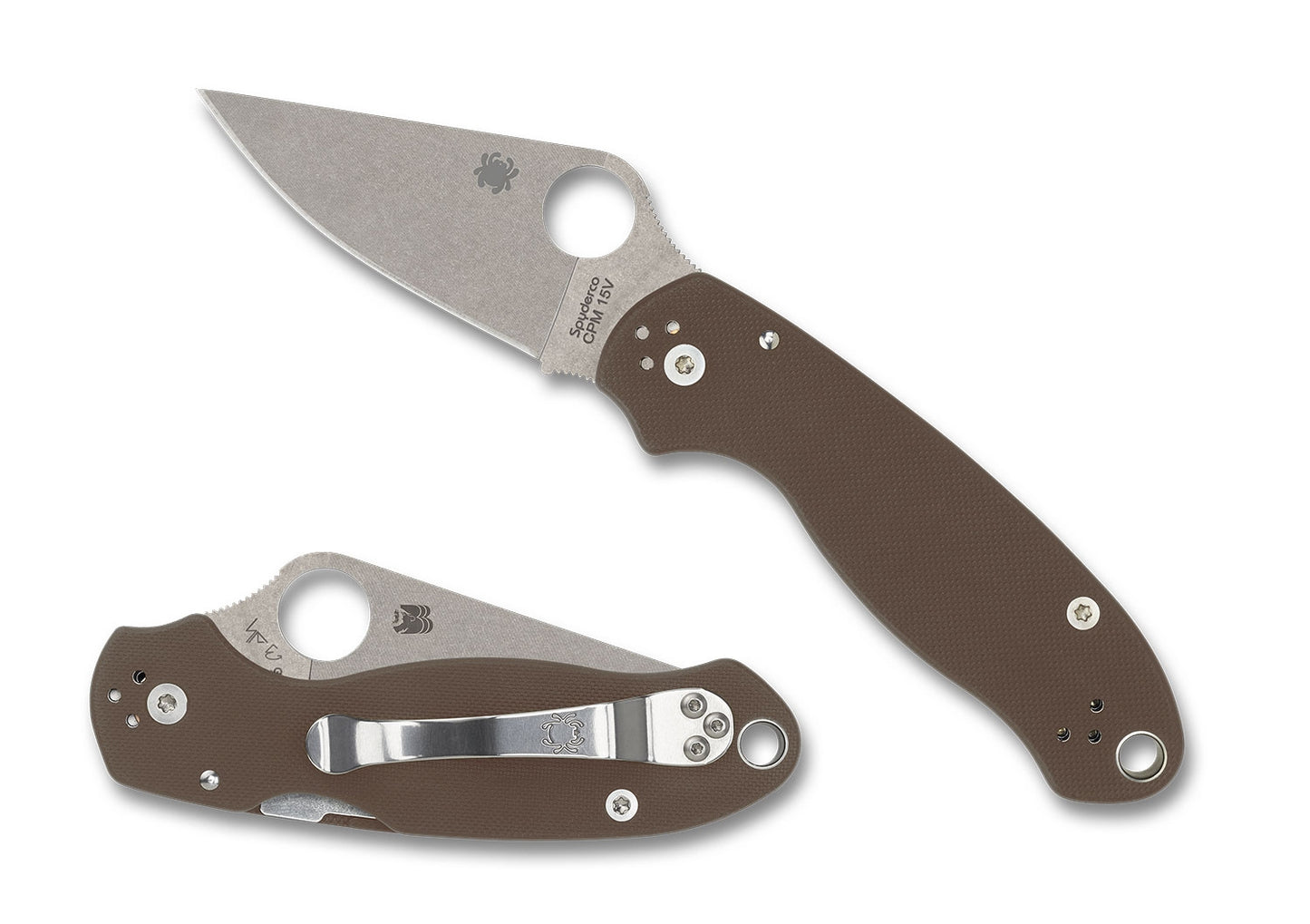 Spyderco C223GPBN15V Para 3, Brown G10, SPRINT RUN 2024