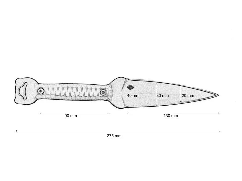 Blade Brothers Knives Tactical Knife AKINAK 10