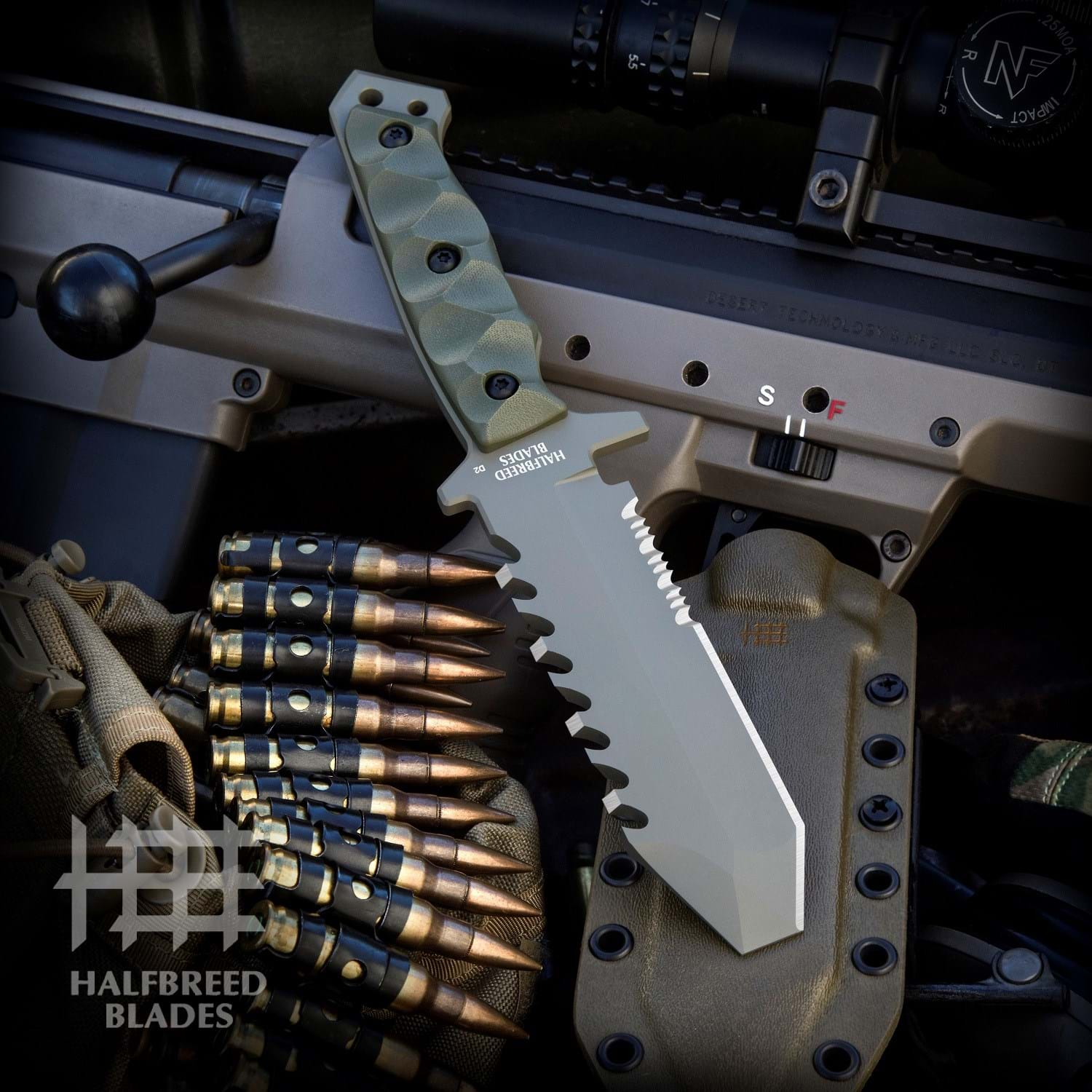 Halfbreed Blades ERK-01 OD Emergency Rescue Knife Ranger Green 1