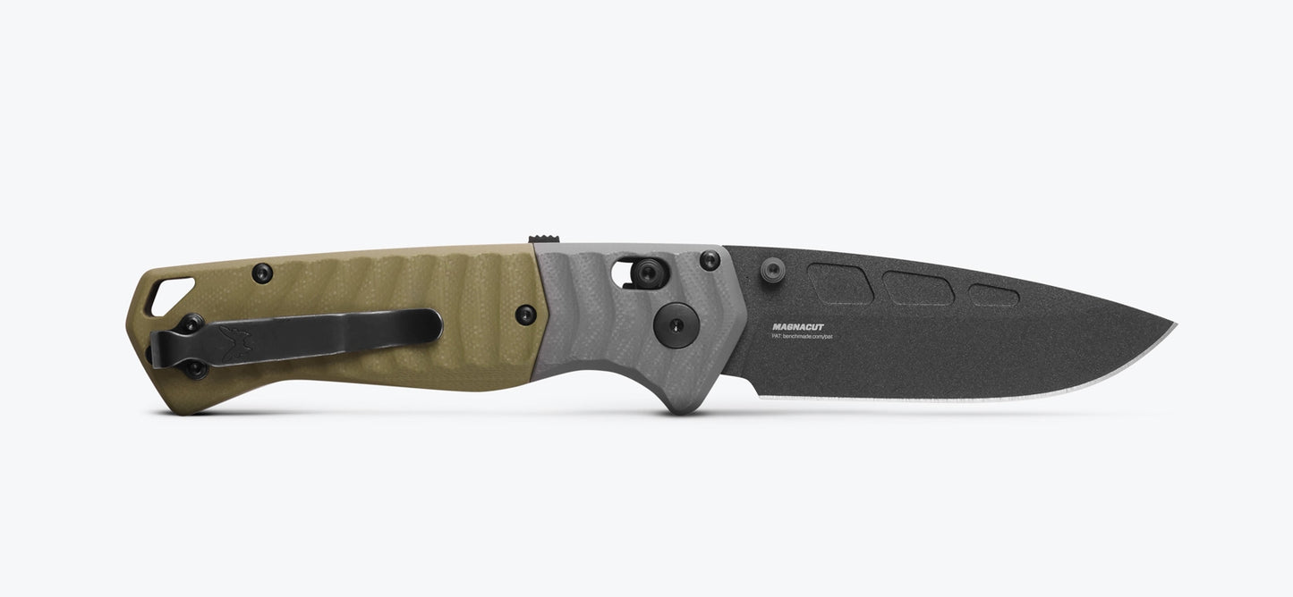 Benchmade 593BK PSK, MagnaCut, Gray/ Green G10 2