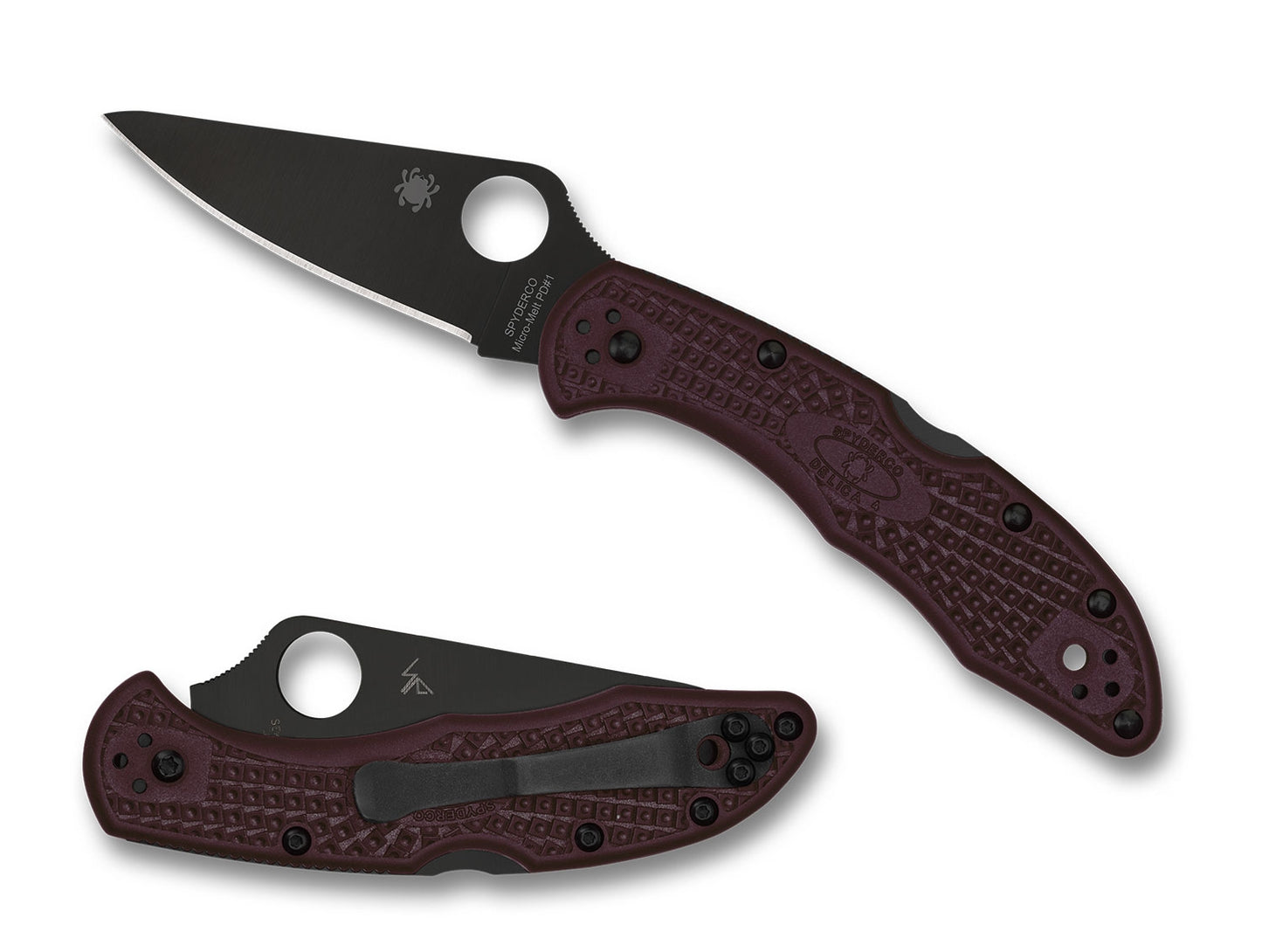 Spyderco C11BGBKP Delica 4 Burgundy, Sprint 2024