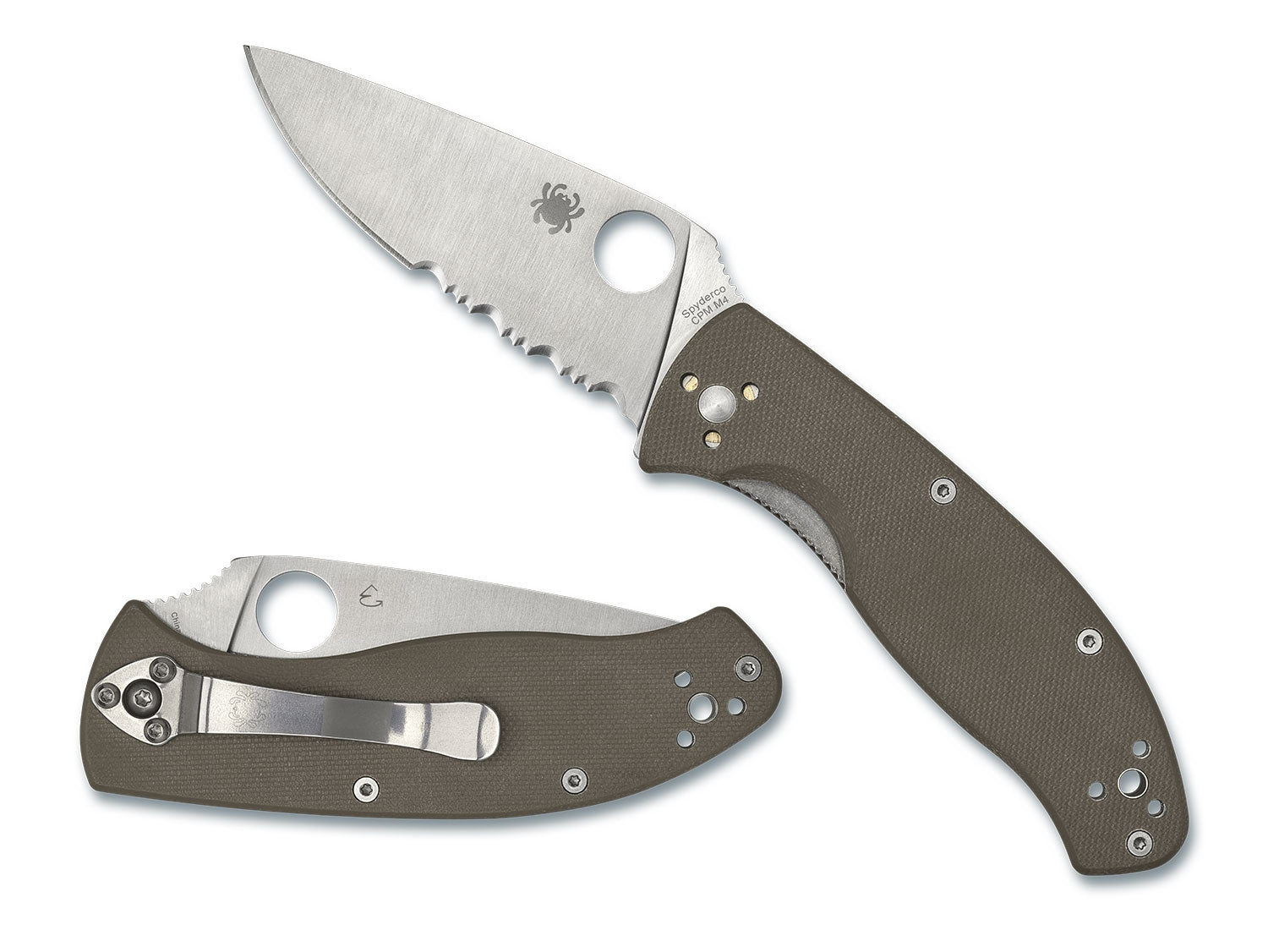 Spyderco C122GBNM4PS Tenacious Brown G-10, M4