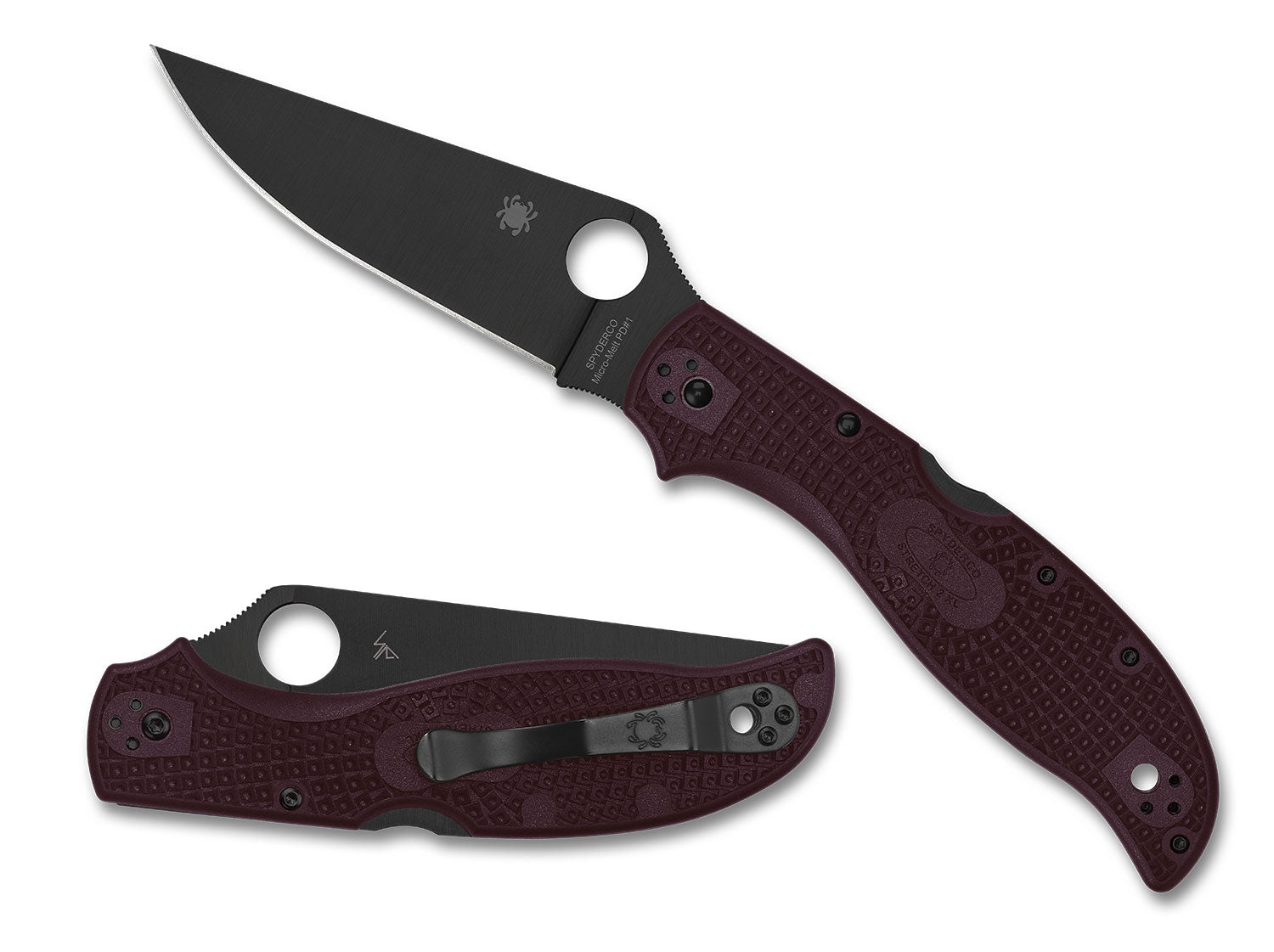 Spyderco C258BGBKP Stretch 2 XL Burgundy Sprint Run 2024 Limited