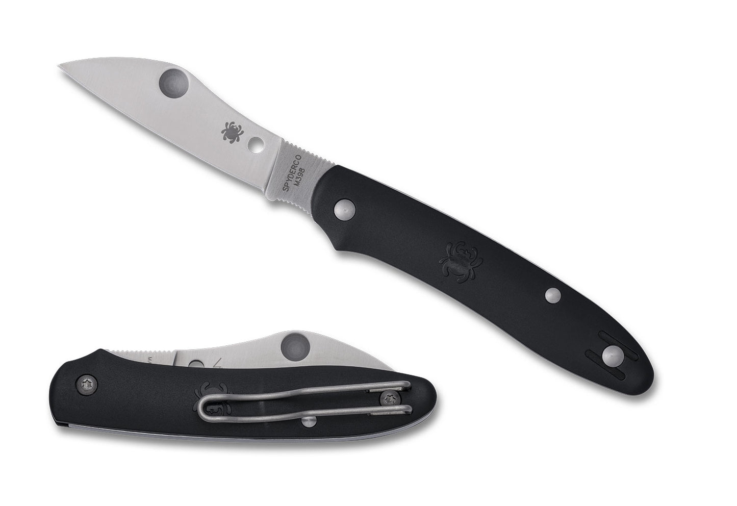 Spyderco C267BKP Roadie XL, Black FRN, M398