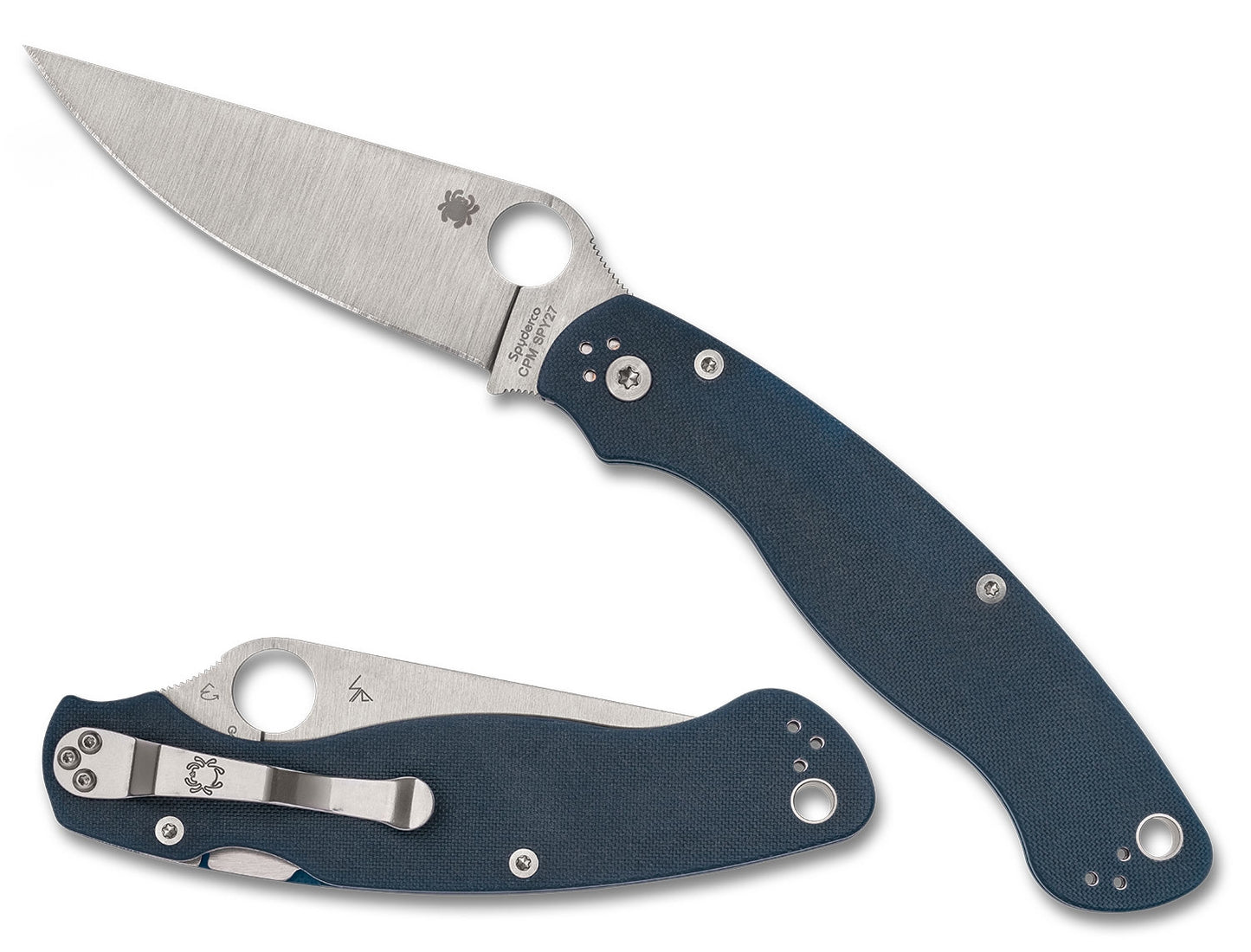 Spyderco C36GPCBL2 Military 2 Cobalt Blue G-10