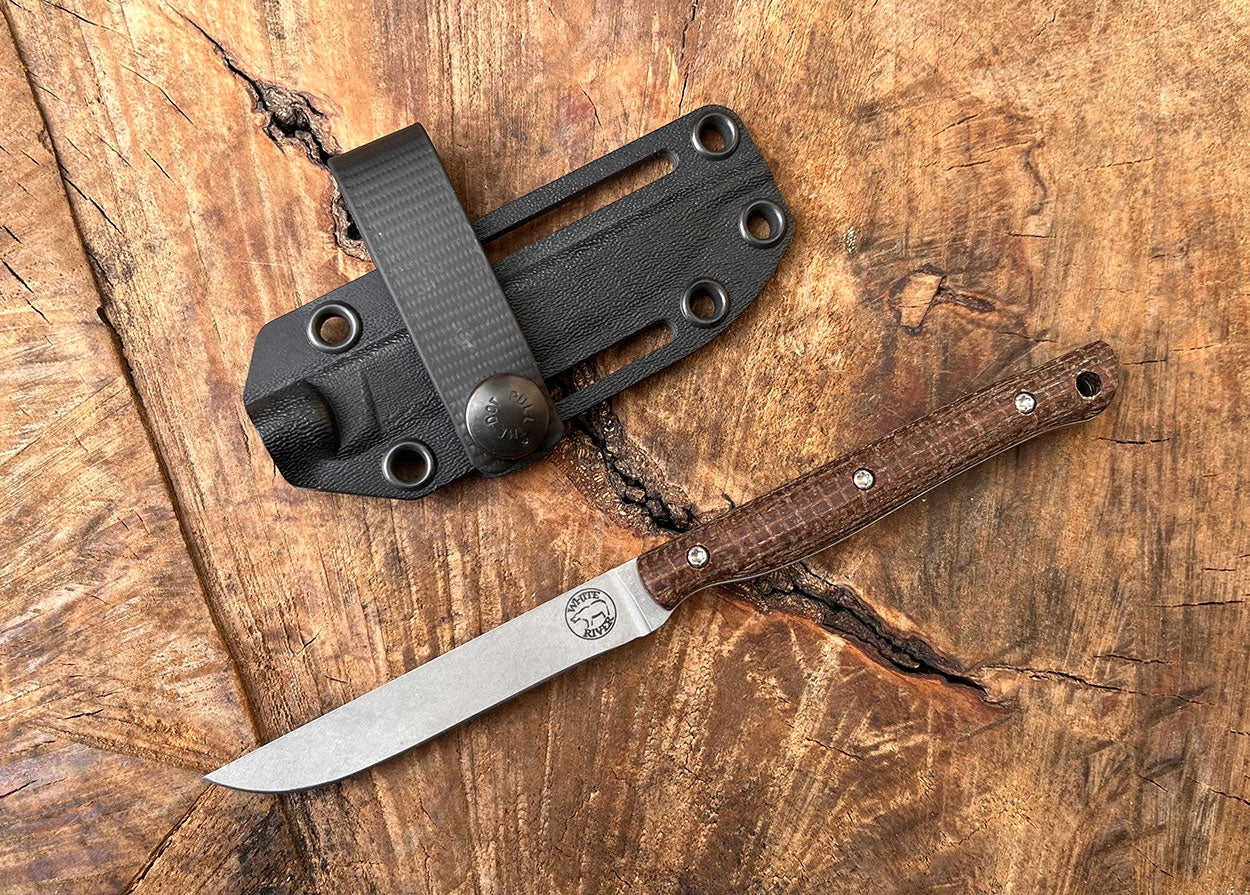 White River Exodus 3, Natural Micarta, Kydex