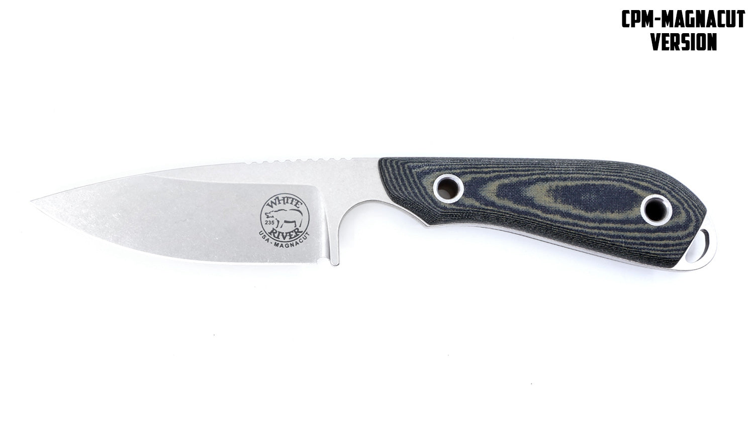 White River M1 Caper, Black Olive Micarta, Magnacut 1