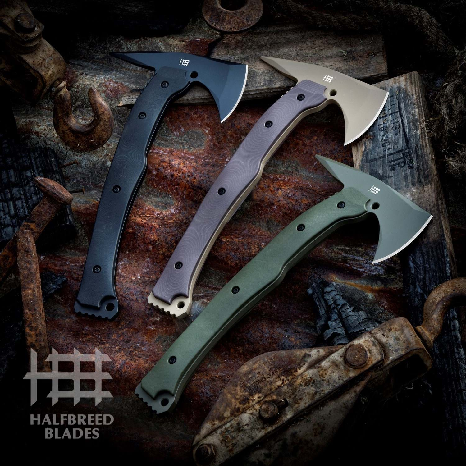 Halfbreed Blades LRA-01 Axt Large Rescue Axe Outdoor Dark Earth – Knifeaddict