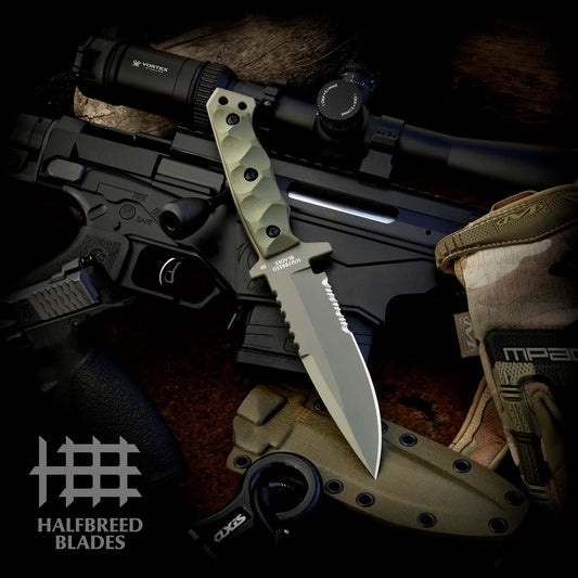 Halfbreed Blades MIK-03 Gen-2 Medium Infantry Knife OD Ranger Green 1