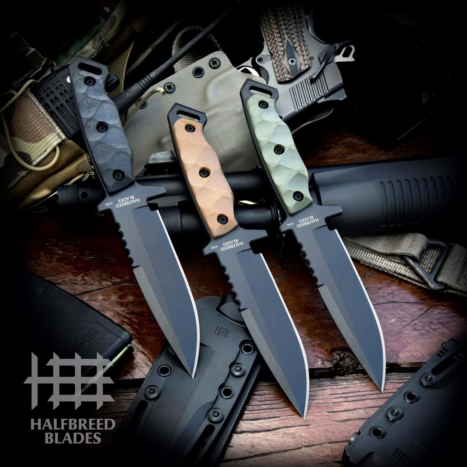 Halfbreed Blades MIK-03P Gen-2 Medium Infantry Knife - K340 BLACK 4