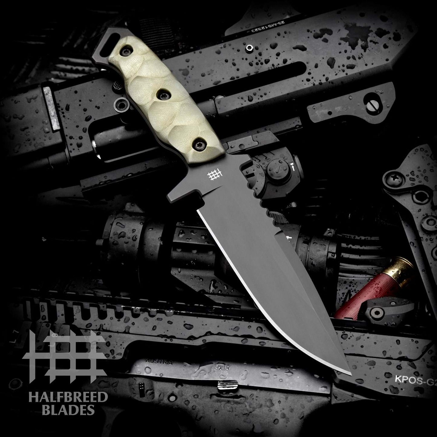 Halfbreed Blades MIK-03P Gen-2 Medium Infantry Knife - K340 RANGER GREEN 1