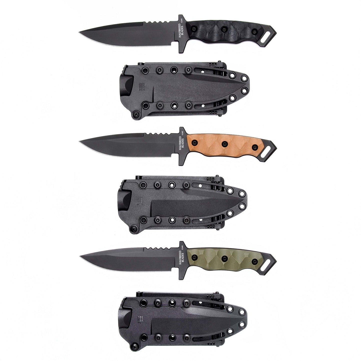 Halfbreed Blades MIK-03P Gen-2 Medium Infantry Knife - K340 BLACK 3