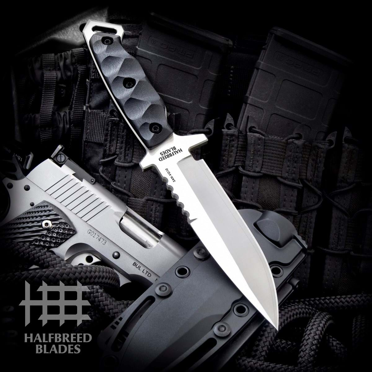 Halfbreed Blades MIK-03P Gen-2 Medium Infantry Knife - SAN-VG10 4