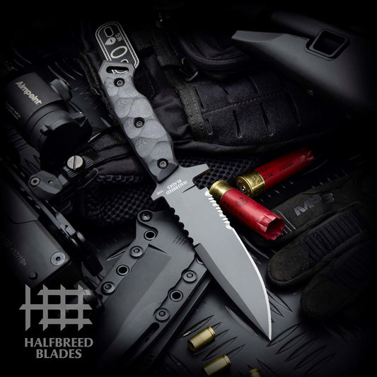 Halfbreed Blades MIK-03PS Gen-2 Medium Infantry Knife - K340 BLACK 1