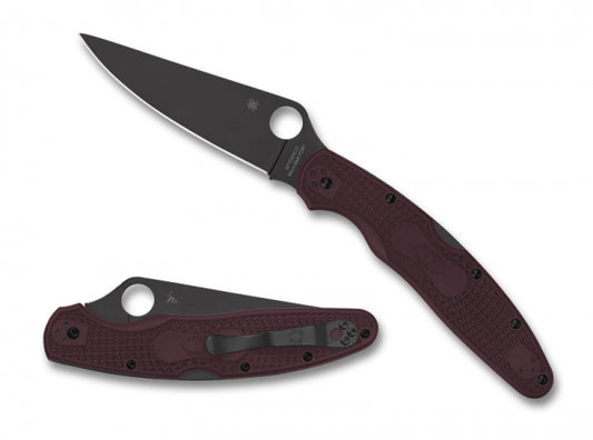 Spyderco C07BGBKP4 Police 4 Burgundy Sprint Run 2024