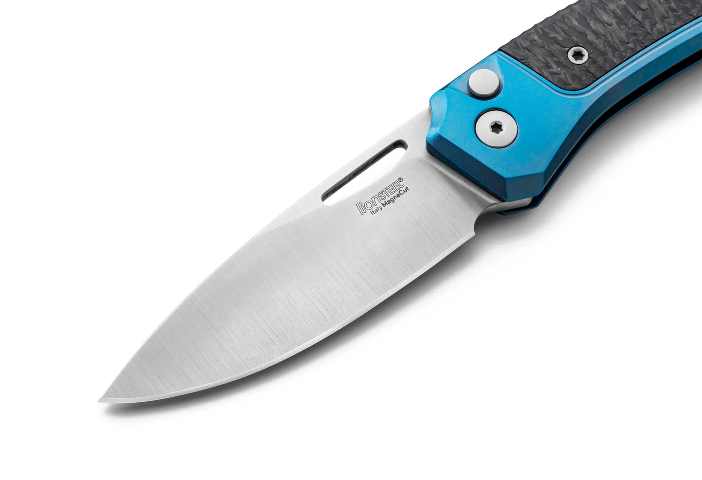 Lionsteel Twain - Blue titanium / Carbon fiber 2