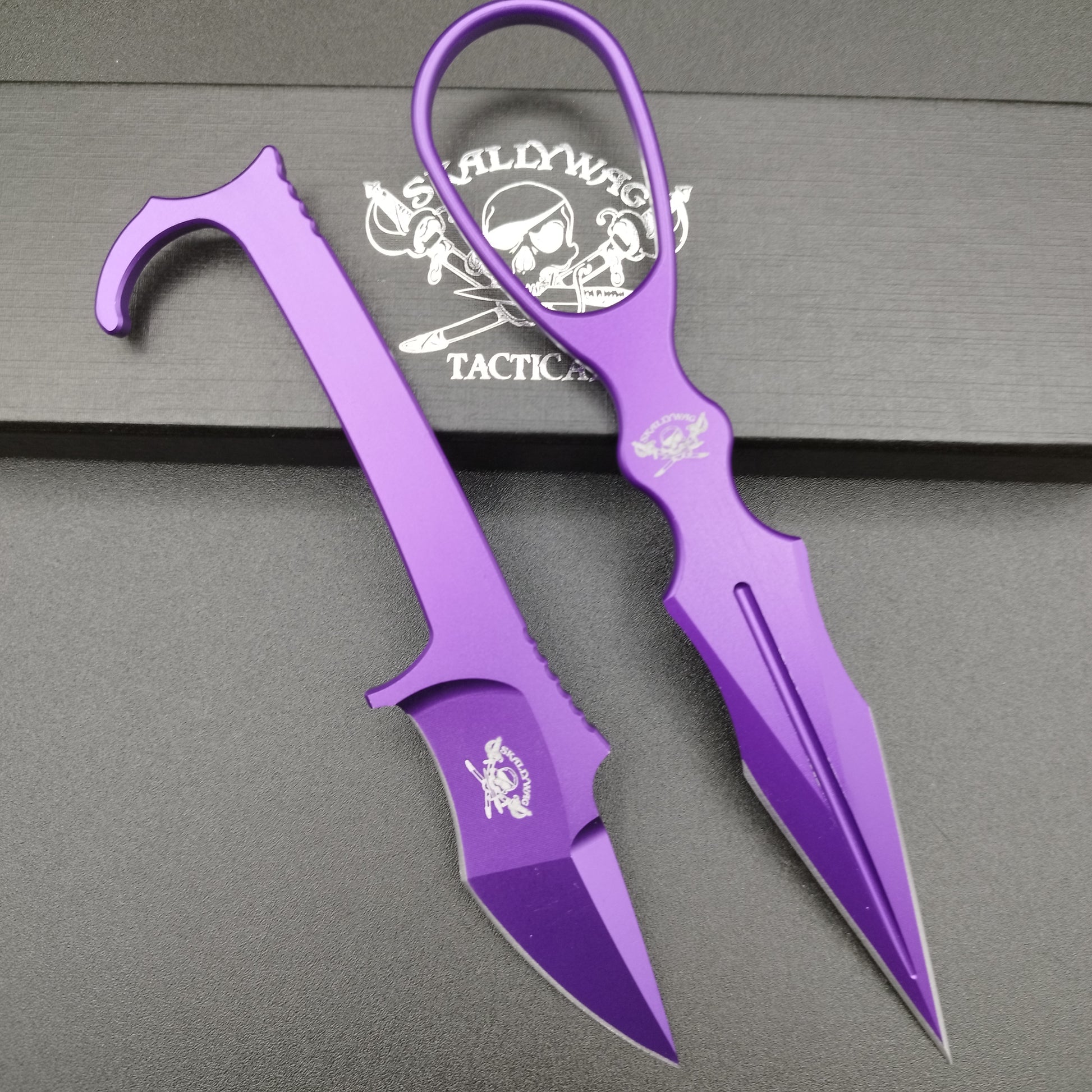 Skallywag Tactical Aluminum Dagger Purple 7